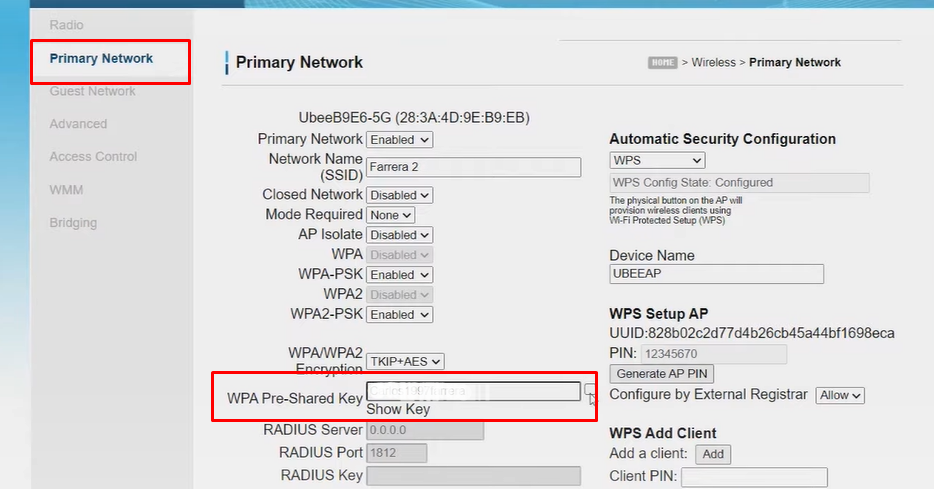 Cambiar contraseña Wifi modem Ubee Megacable